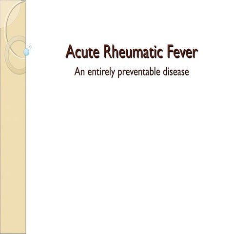 ACUTE RHEUMATIC FEVER IN INDIA