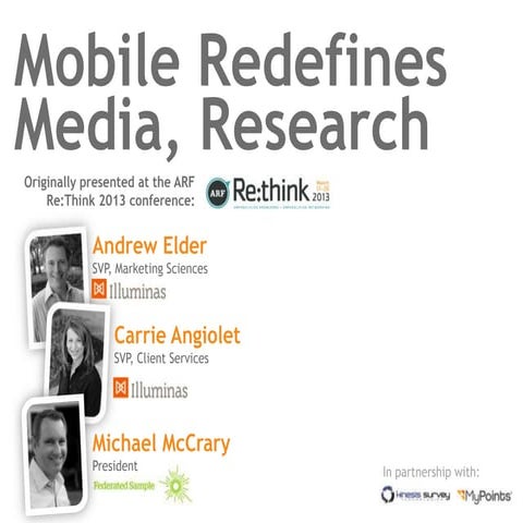Mobile Redefines Media, Research 