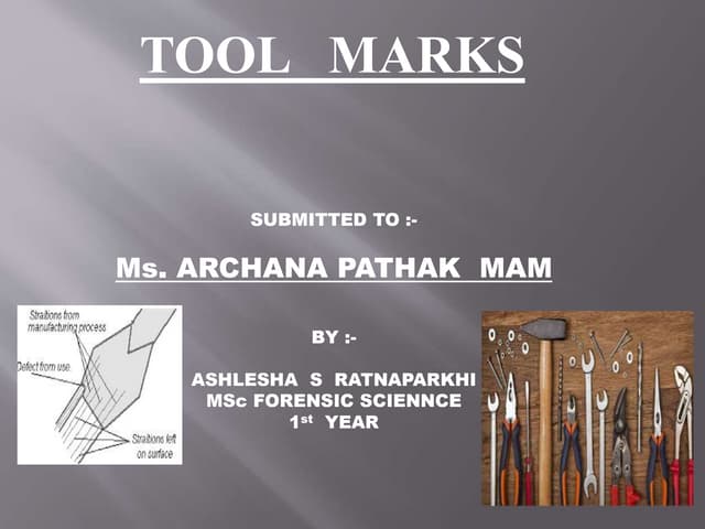 TOOL MARKS