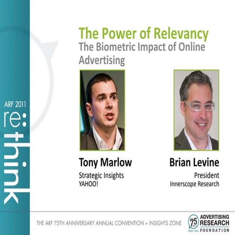 The Power of Relevancy The Biometric Impact of Online Advertising