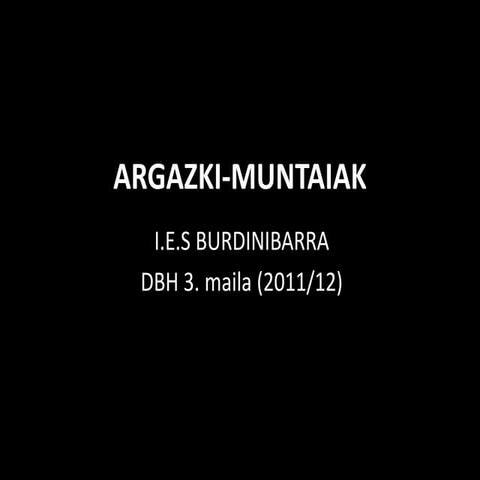 Argazki muntaiak lanak