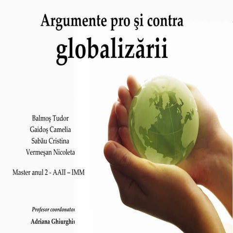 Argumente Pro Si Contra Globalizare | PPT
