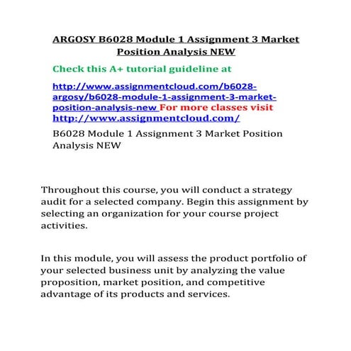 Argosy b6028-module-1-assignment-3-market-position-analysis-new