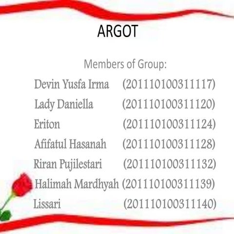 Argot