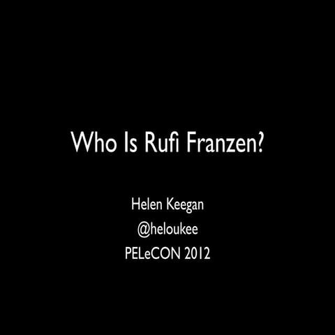 ARG presentation PELeCON 2012