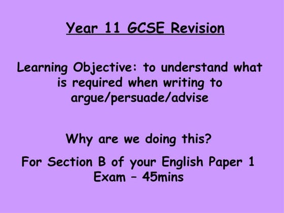 5th Grade Writing Strategies Class--Persuasive Writing | PPT ...
