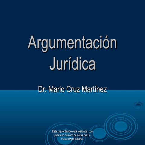 Argumentación jurídica presentación act 1