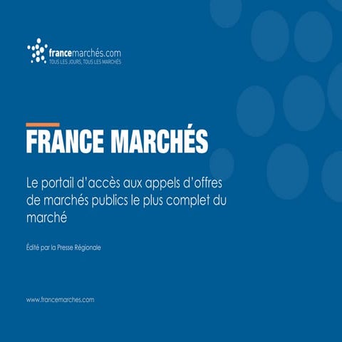 France Marchés - Le portail des appels d'offres