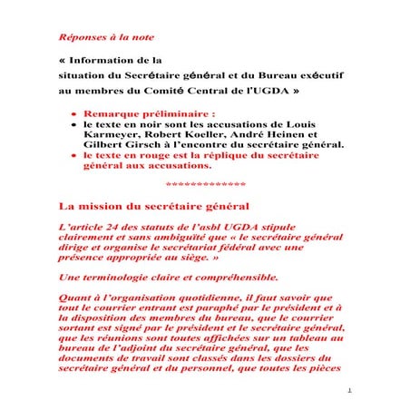 Argumentaire de Jeannot Clement