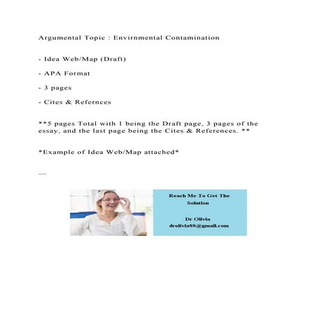 Argumental Topic Envirnmental Contamination- Idea WebMap (D | DOCX