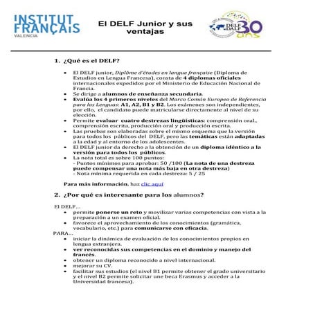 Argumentario  delf junior