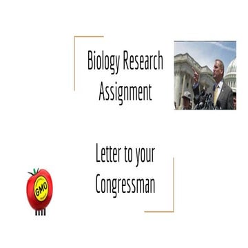 GMO argumentative essay - a letter