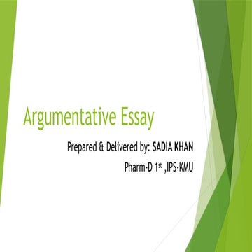 Argumentative essaybykmusirmustehsanhussan
