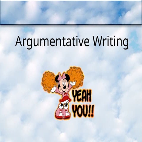 Argumentative Writing ppt - Grades 10-11 / Forms 4 - 5 | PPTX
