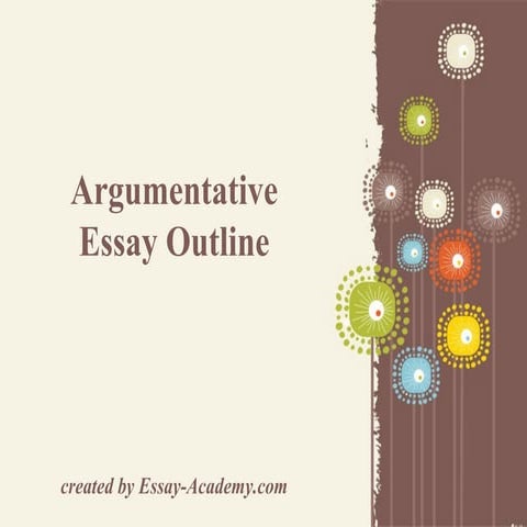 Argumentative essay outline