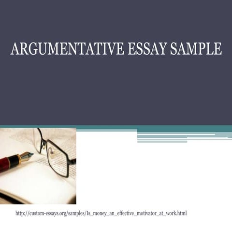 Argumentative essay sample