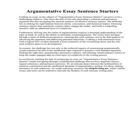 Argumentative Essay Sentence Starters.pdf