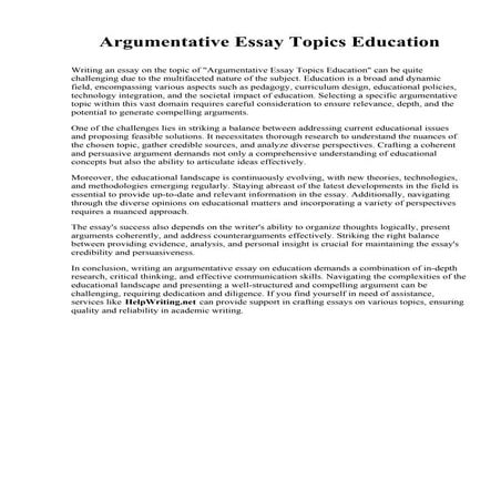 Argumentative Essay Topics Education.pdf