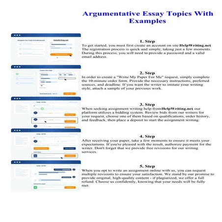 Argumentative Essay Topics With Examples | PDF