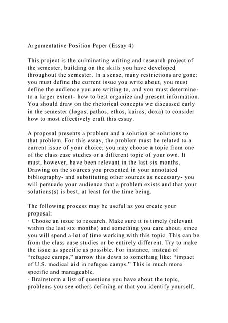 ELA Position Paper Educational Presentation in Gray Realistic Style.pptx