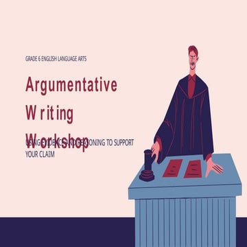 Writing Arguments English Educational Presentation in Brown and Yellow ...
