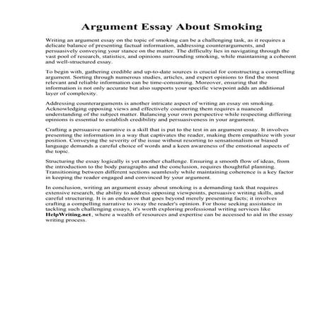 Argument Essay About Smoking.pdf