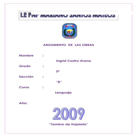 Argumento  De  Las Obras