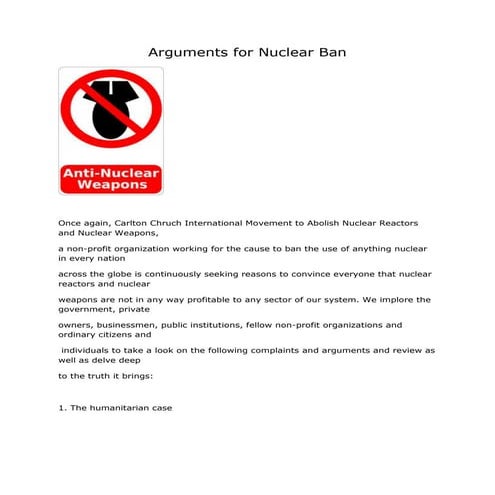 Arms and Disarmament 12.ppt