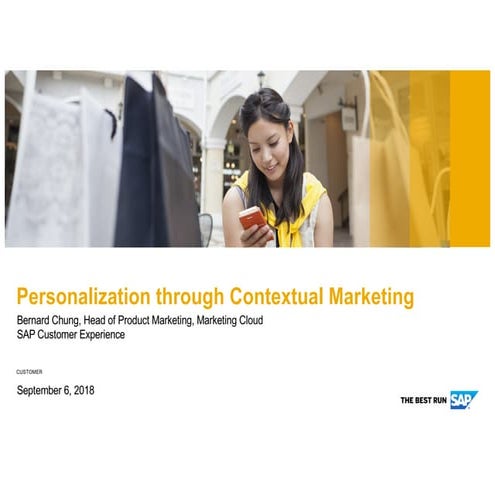 Personalization through Contextual Marketing