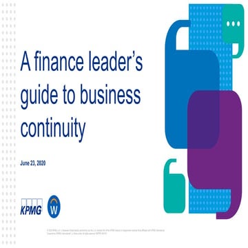 A Finance Leader’s Guide to Business Continuity