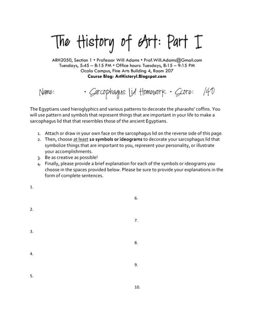 Sarcophagus lid homework 08 picture