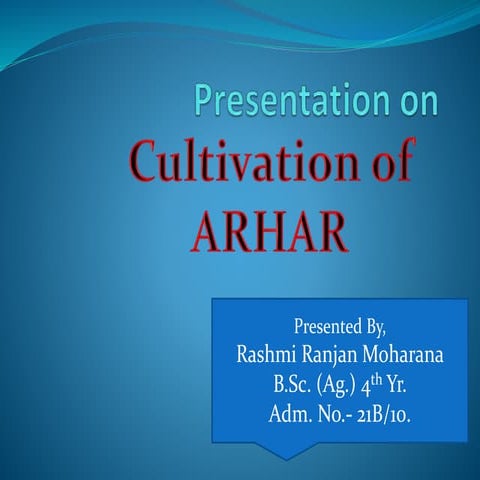 Arhar presentation
