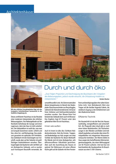 Architektenhaus Passivhaus Okohaus Passive House Architect Int