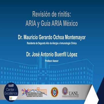  Revisión de rinitis: ARIA y Guía ARIA México