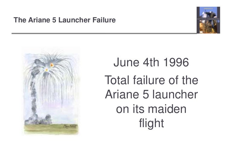 Ariane 5 Launcher Failure Why Did It Happen