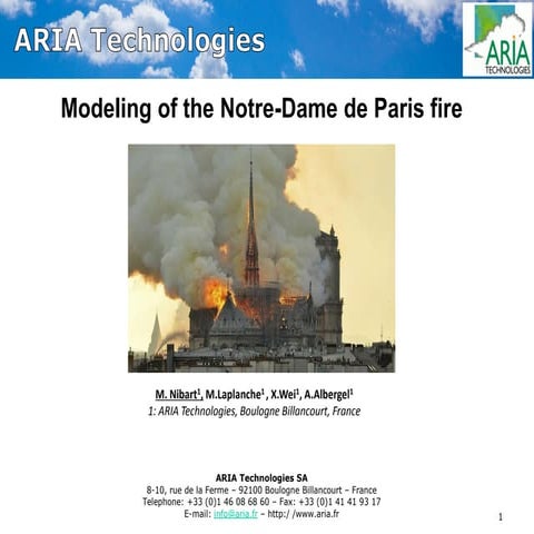 Modelling the Notre-Dame de Paris fire