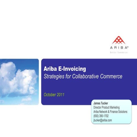 Ariba E-Invoicing - Strategies for Collaborative Commerce