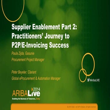 Supplier Enablement Part 2: A Customer's Journey to P2P/eInvoicing Success