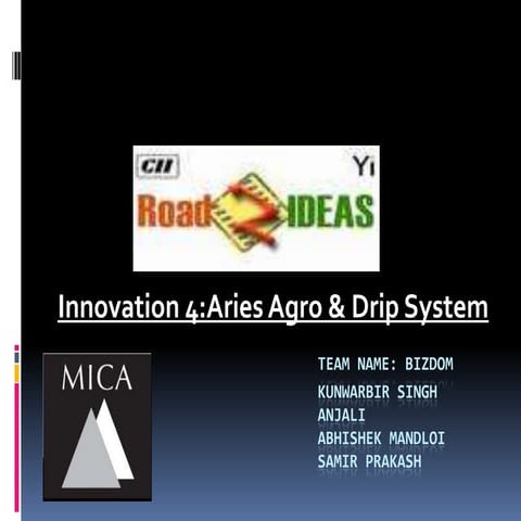 Aries agro & Drip System_BizDom_2ndNov2012