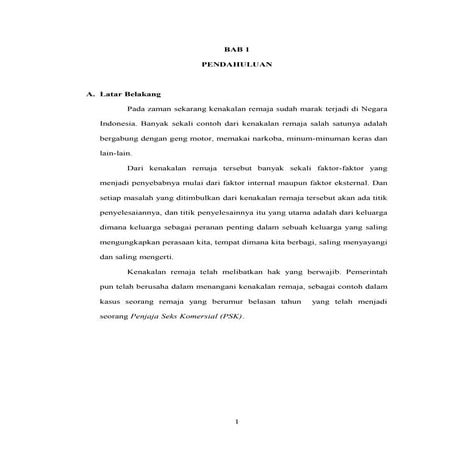 Makalah Kenakalan Remaja BK/BP