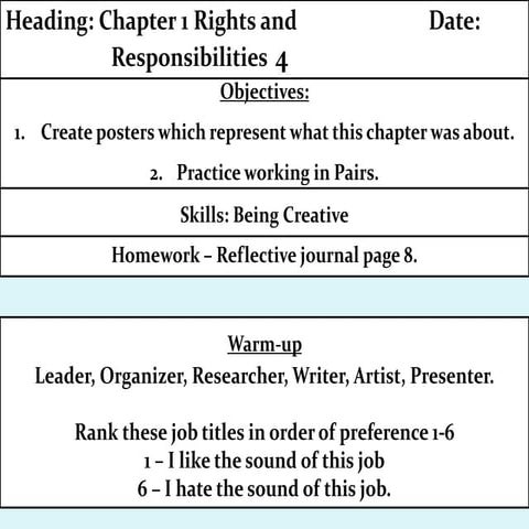 Rights and Responsibilities 5 | PPTX