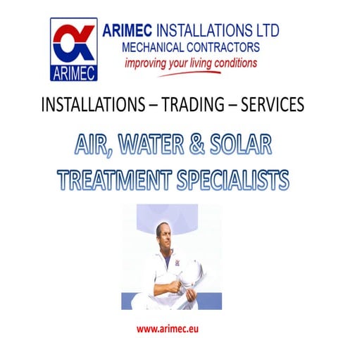 Arimec Solar Air Water Treatment Mechanical Contractors