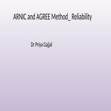 ARINC_AGREE Method_Reliability. Apportionment | PPTX