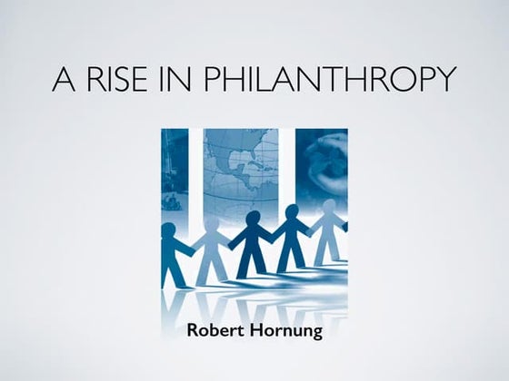 A Rise in Philanthropy 