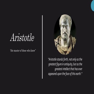 Aristotle's life and major contributions 