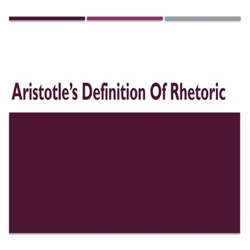 Aristotle’s definition of Rhetoric______