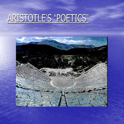 Aristotle's "The Poetics"