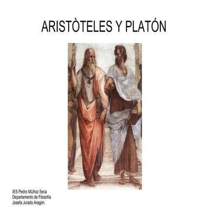 Aristóteles frente a platón