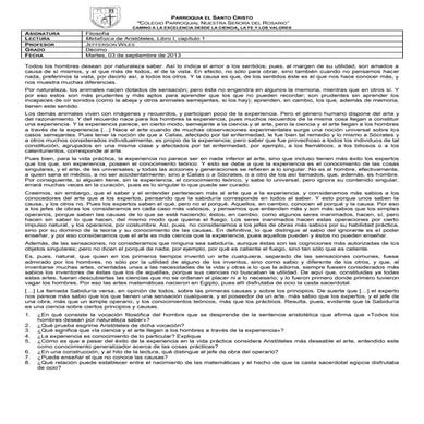 Aristóteles, met. l. i.