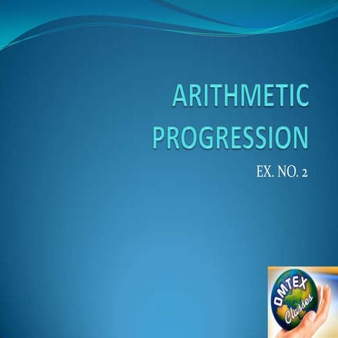 Arithmetic progression